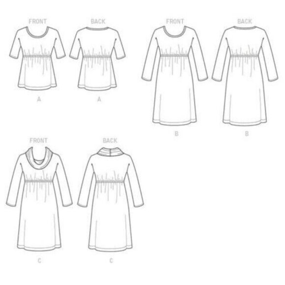 McCall's M7353 Misses 6 to 14 Nancy Zieman Top and Dress Uncut Sewing Pattern - Picture 4 of 4